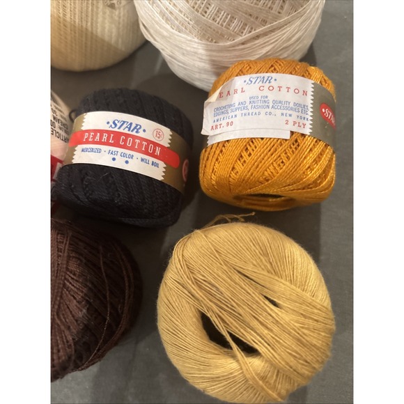 Various Lot Of 6 Larger And Four Smaller Balls Of Crochet Yarn Some New, Used - Picture 4 of 10